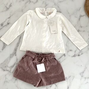 Zara 2-3 yr girl shorts and top